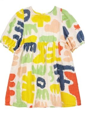 🆕 BOBO CHOSES Carnival Balloon Sleeve Dress - 4/5 Years